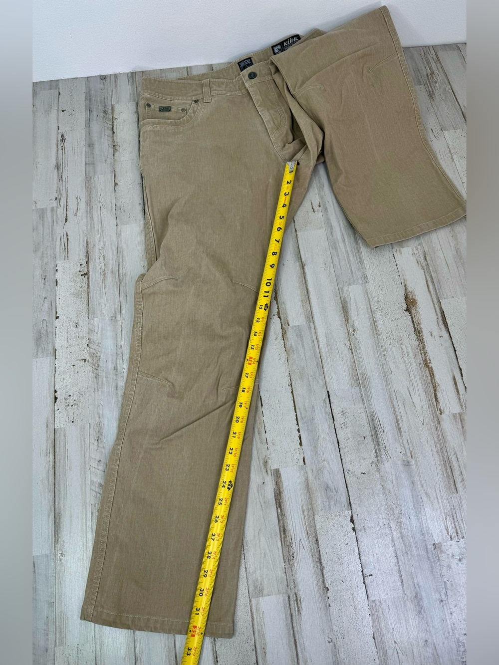 Kuhl Renegade Rock 36x32 Men's Outdoor Hiking Trail Pants, 6 pockets, khaki - Picture 8 of 11